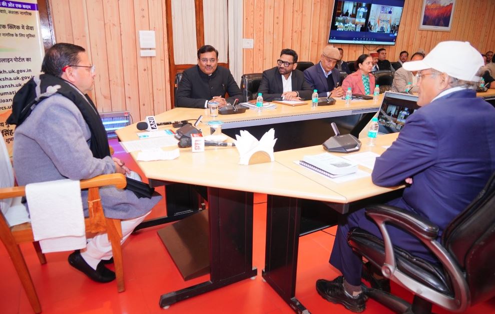 मुख्यमंत्री धामी ने राजस्व विभाग के 6 वेब पोर्टल का किया शुभारंभ