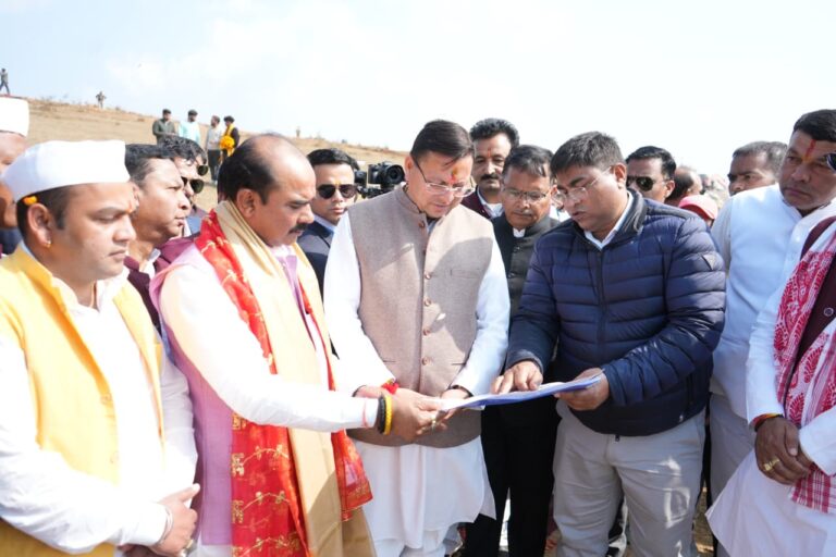 256 करोड़ की लागत से बन रहे प्रदेश के प्रथम महिला स्पोर्ट्स कॉलेज का मुख्यमंत्री पुष्कर सिंह धामी ने किया स्थलीय निरीक्षण