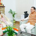 मुख्यमंत्री पुष्कर सिंह धामी से राजस्थान सरकार के कैबिनेट मंत्री मदन दिलावर ने की शिष्टाचार भेंट