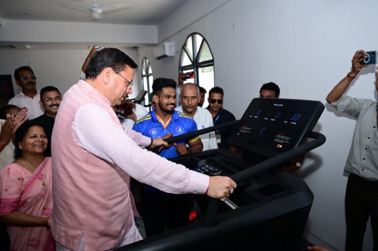 HRDA द्वारा नवनिर्मित स्पोर्ट्स कॉम्पलेक्स का मुख्यमंत्री पुष्कर सिंह धामी ने किया लोकार्पण